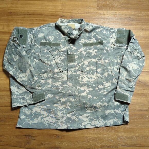 Military Digital Camo Jacket Mens Medium-Short Multi Pocket Tactical Outdoor - Picture 1 of 9